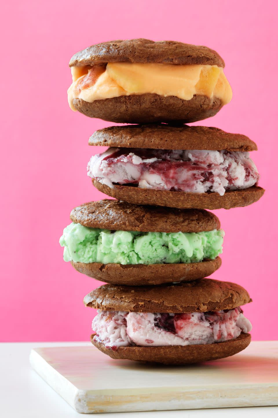 Chewy Chocolate Ice Cream Sandwiches