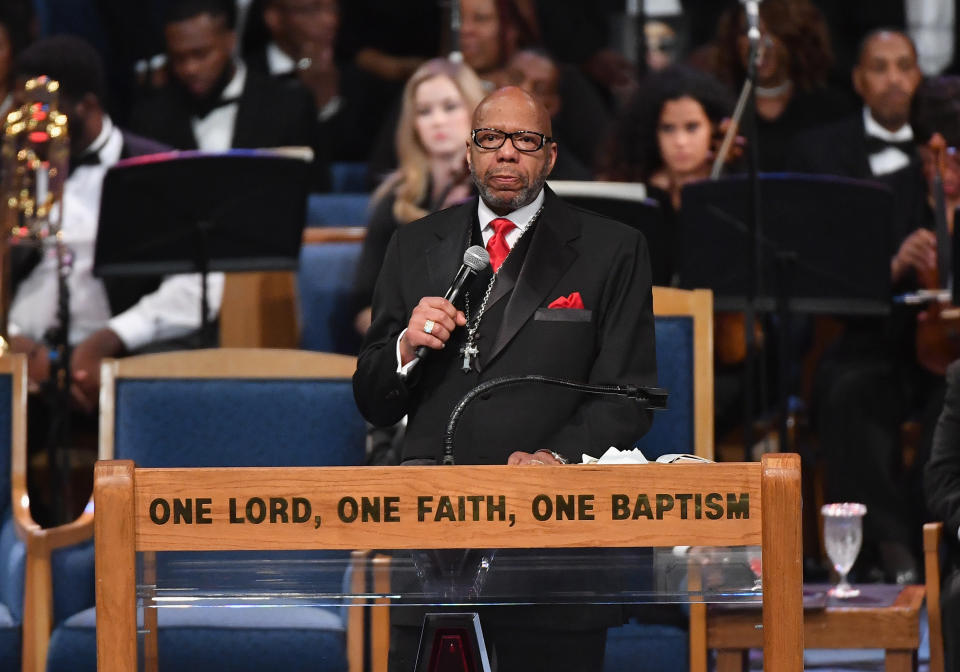 The Rev. Jasper Williams Jr.’s eulogy has been called “distasteful.” (Photo: Angela Weiss/AFP/Getty Images)