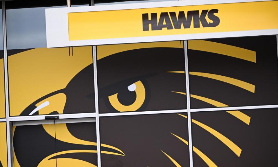 Hawthorn Hawks sign