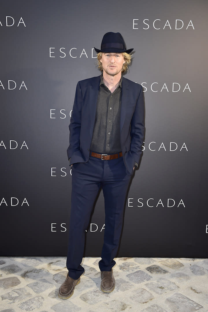 Owen Wilson at the Escada February 2019 show during Paris Fashion Week