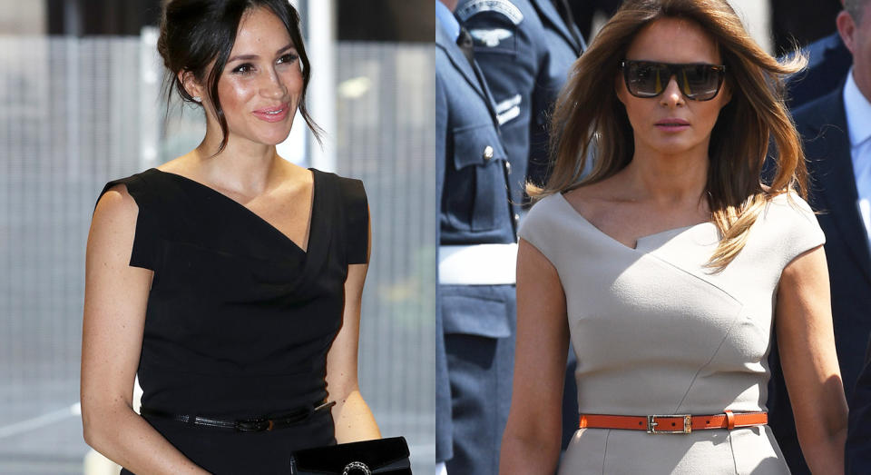 Has Melania Trump been taking style inspiration from the Duchess? [Photo: Getty]