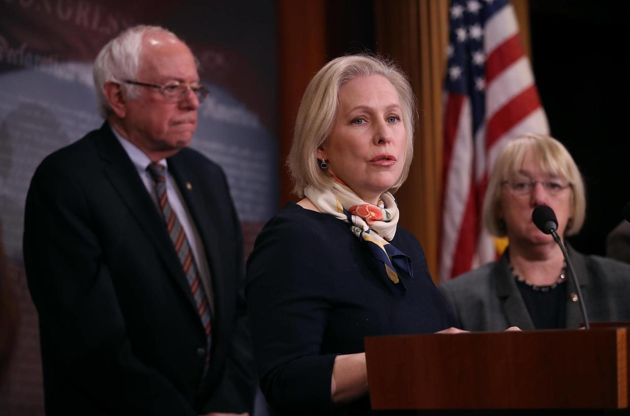 Ms GIllibrand says Mr Clinton should: Getty Images