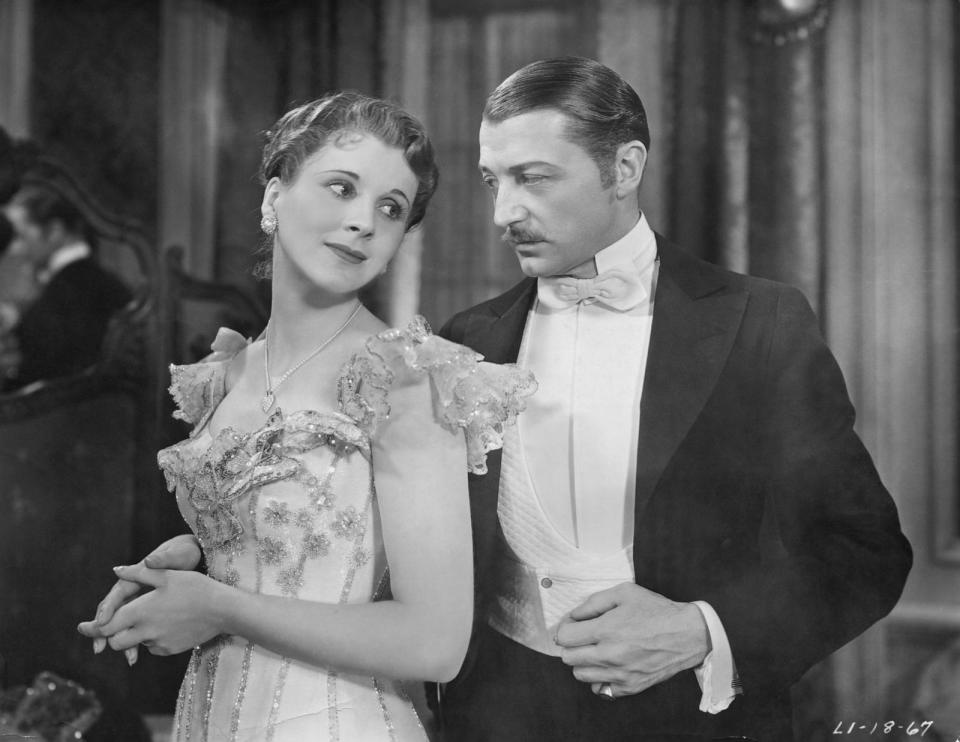 PHOTO: Diana Wynyard with Clive Brook as Jane and Robert Marryot in the 1933 film Cavalcade. (John Springer Collection/Corbis via Getty Images)