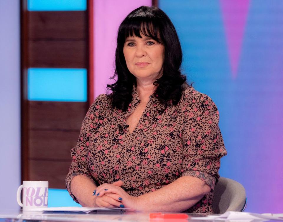 Coleen Nolan with blank face