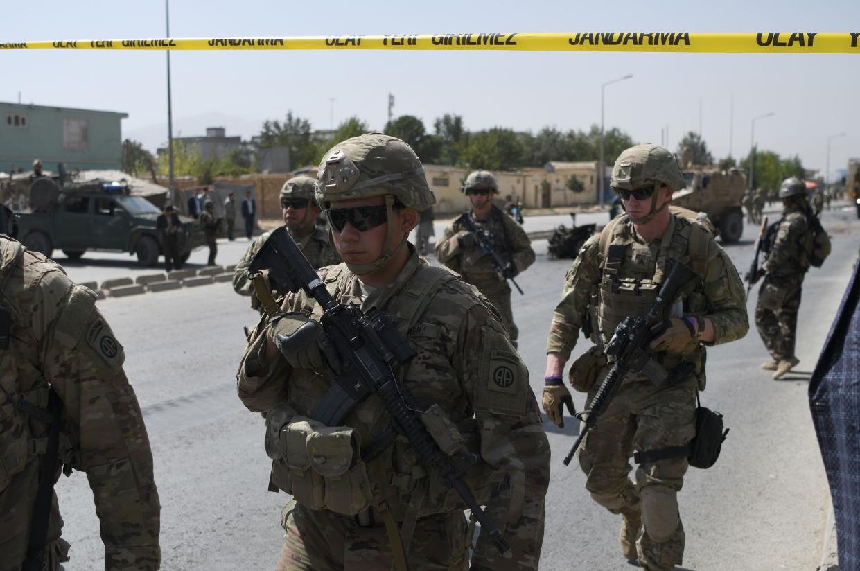US troops have been in Afghanistan for nearly two decades. (AFP via Getty Images)