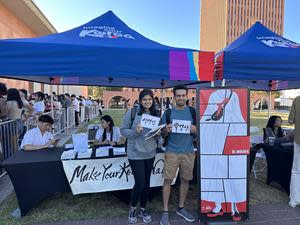 USC students created Korean names and received them in Korean calligraphy.