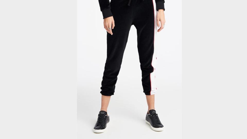 A chic twist on comfy sweats.