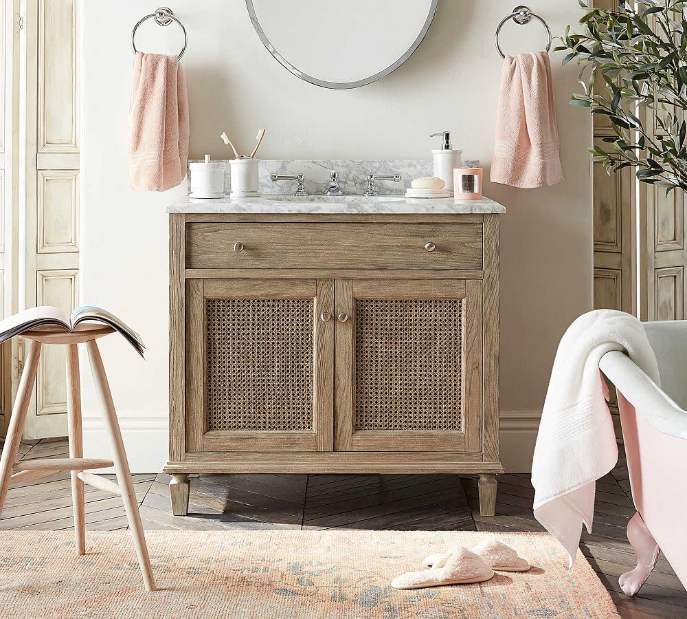 <p><a href="https://go.redirectingat.com?id=74968X1596630&url=https%3A%2F%2Fwww.potterybarn.com%2Fproducts%2Fsausalito-single-sink-vanity%2F&sref=https%3A%2F%2Fwww.elledecor.com%2Fshopping%2Ffurniture%2Fg60536804%2Fbest-small-bathroom-vanities%2F" rel="nofollow noopener" target="_blank" data-ylk="slk:Shop Now;elm:context_link;itc:0;sec:content-canvas" class="link rapid-noclick-resp">Shop Now</a></p><p>Sausalito Single Sink Vanity</p><p>potterybarn.com</p><p>$1798.99</p><span class="copyright">Pottery Barn</span>