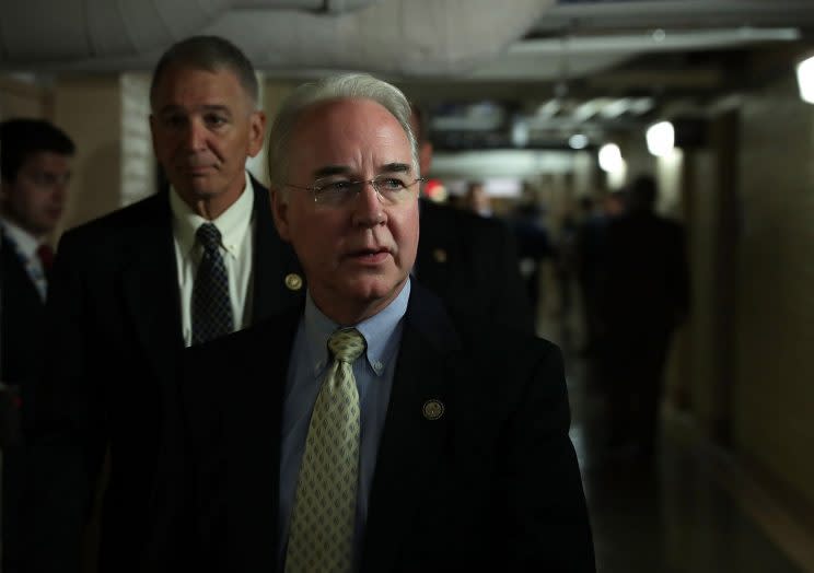 Price arrives at a meeting of House Republicans in Washington, D.C., June 22, 2016. (Alex Wong/Getty Images)