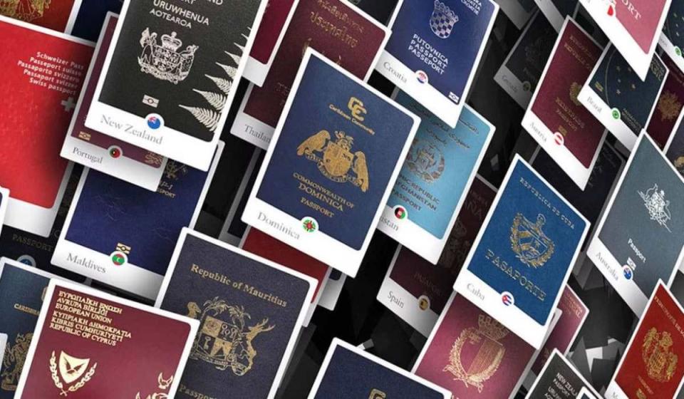 Pasaportes del mundo/Imagen de Henley Passport Index
