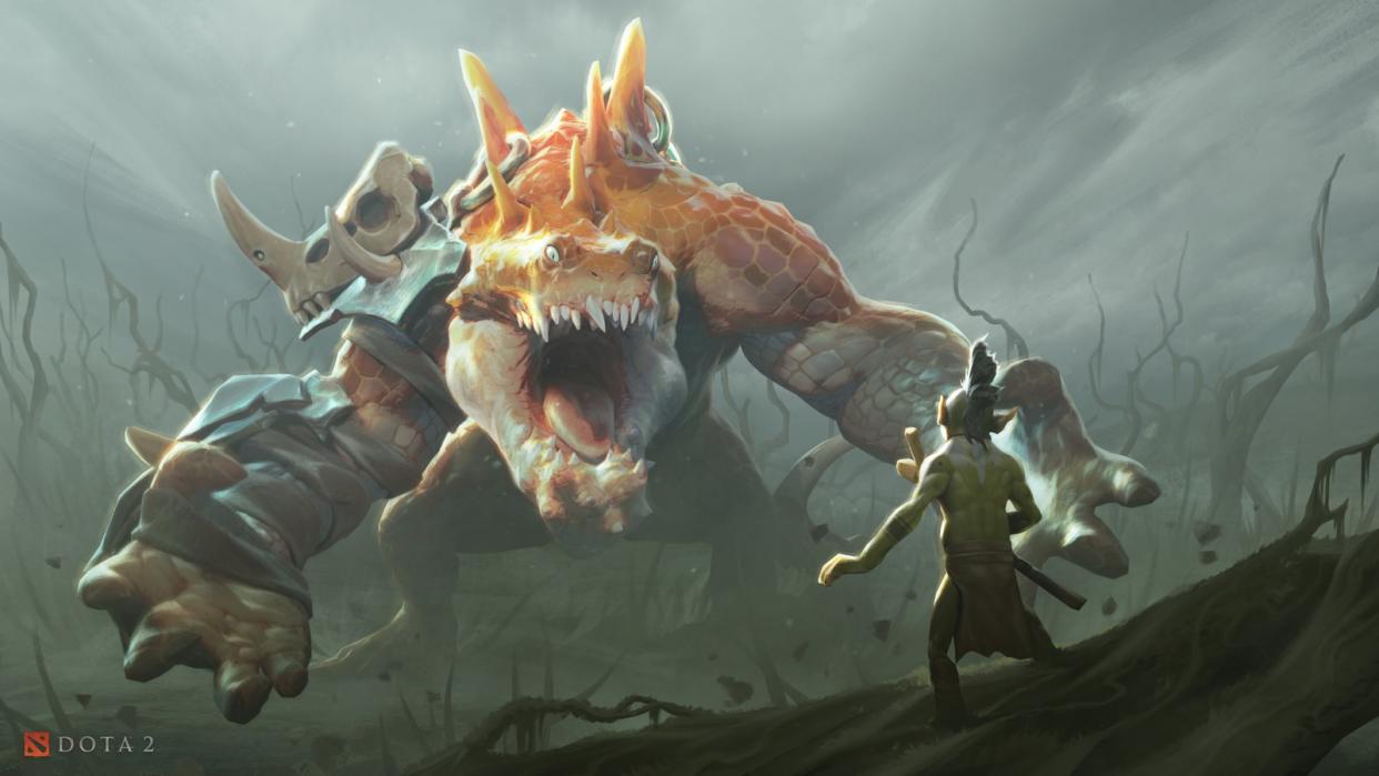 Primal Beast charges into the fray as Dota 2's newest hero that came with the 7.31 update. (Photo: Valve Software)