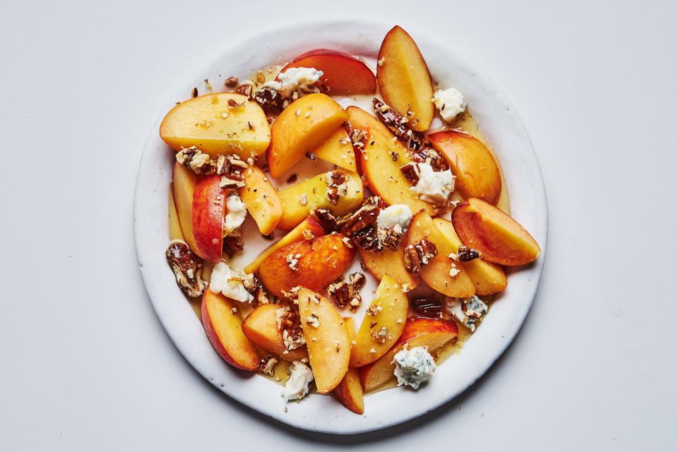 Nectarines and Peaches with Lavender Syrup