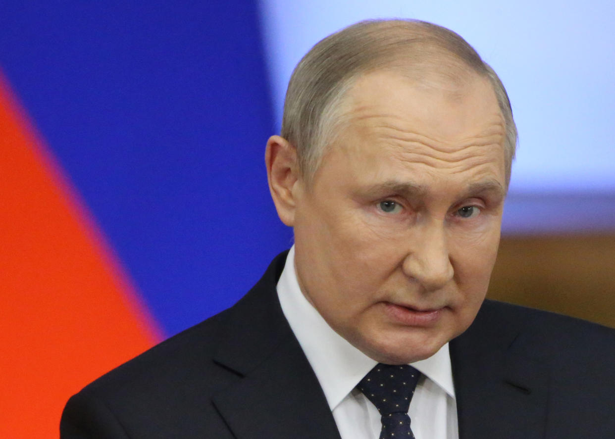 Russian president Vladimir Putin. The country's total oil export revenues were up 50% this year despite trade restrictions. Photo: Contributor/Getty Images