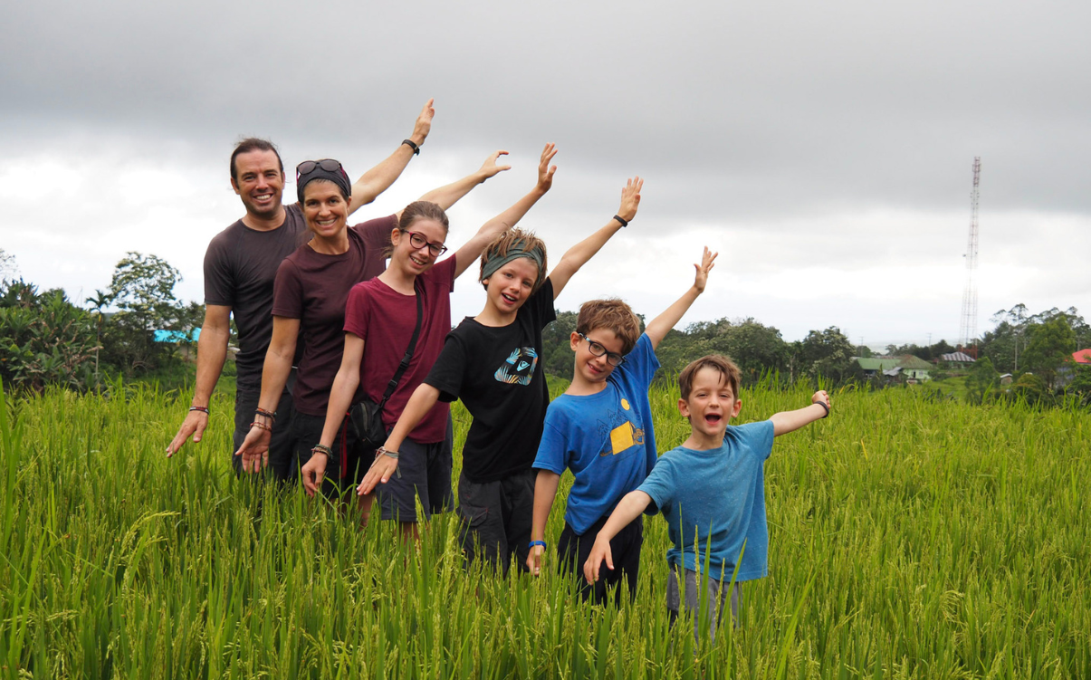 A Quebec family set on a once-in-a-lifetime adventure before three of four children lose their eyesight to retinitis pigmentosa. (Submitted by Edith Lemay)