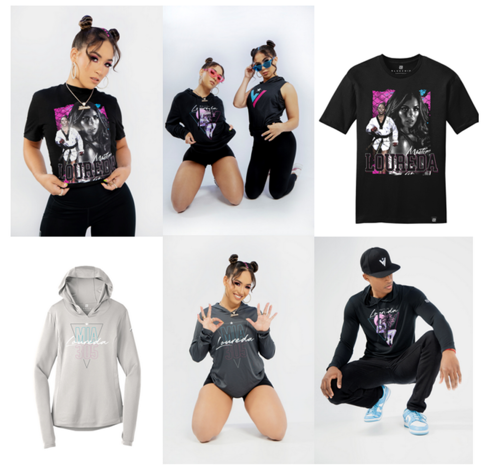 WWE signee Valerie Loureda of Miami is an MMA fighter and broadcaster, who has her own clothing line.