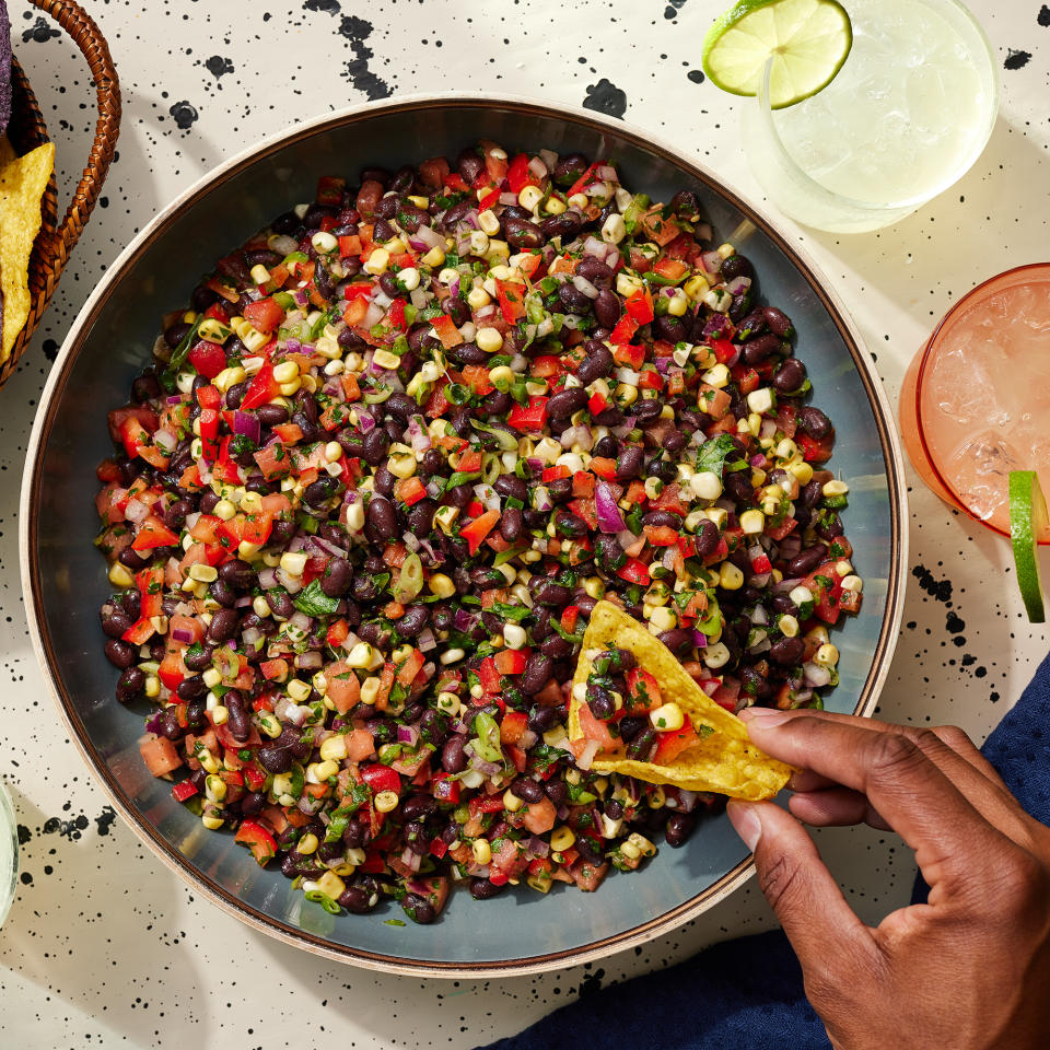 Chunky Black Bean Salsa with Corn & Bell Pepper