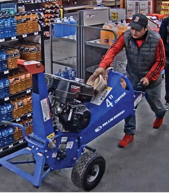 The Guatemalan man in this image, Sebastian Lajuj-Soloman, is accused of removing a woodchipper from a Home Depot store in Johnston without paying for it, according to a criminal complaint filed in U.S. District Court, Providence.