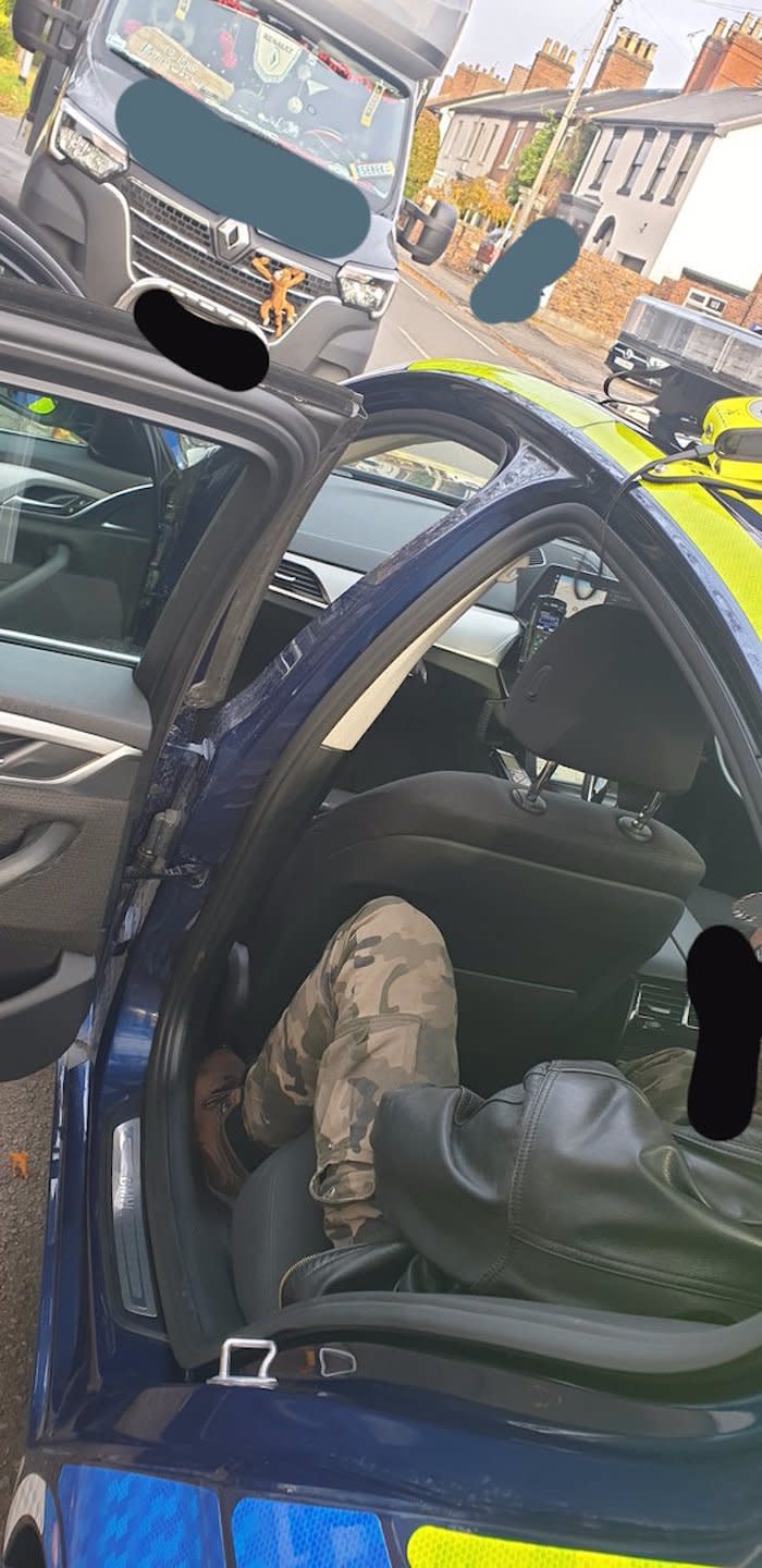 A driver has been arrested after police said he was more than three times the legal drink driving limit. (Staffordshire Police Road Policing Unit)