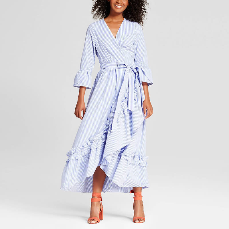 <p><a rel="nofollow noopener" href="http://rstyle.me/n/cqdximjduw" target="_blank" data-ylk="slk:Who What Wear Ruffle Wrap Dress;elm:context_link;itc:0;sec:content-canvas" class="link ">Who What Wear Ruffle Wrap Dress</a>, $37</p> <p> <strong>Related Articles</strong> <ul> <li><a rel="nofollow noopener" href="http://thezoereport.com/fashion/style-tips/box-of-style-ways-to-wear-cape-trend/?utm_source=yahoo&utm_medium=syndication" target="_blank" data-ylk="slk:The Key Styling Piece Your Wardrobe Needs;elm:context_link;itc:0;sec:content-canvas" class="link ">The Key Styling Piece Your Wardrobe Needs</a></li><li><a rel="nofollow noopener" href="http://thezoereport.com/beauty/skincare/salma-hayek-antiaging-scrub-video/?utm_source=yahoo&utm_medium=syndication" target="_blank" data-ylk="slk:Salma Hayek's Favorite Antiaging Trick Will Cost You Almost Nothing;elm:context_link;itc:0;sec:content-canvas" class="link ">Salma Hayek's Favorite Antiaging Trick Will Cost You Almost Nothing</a></li><li><a rel="nofollow noopener" href="http://thezoereport.com/living/wellness/marriage-affect-on-health-study/?utm_source=yahoo&utm_medium=syndication" target="_blank" data-ylk="slk:Marriage Isn't As Good For You As It Used To Be, Study Says;elm:context_link;itc:0;sec:content-canvas" class="link ">Marriage Isn't As Good For You As It Used To Be, Study Says</a></li> </ul> </p>