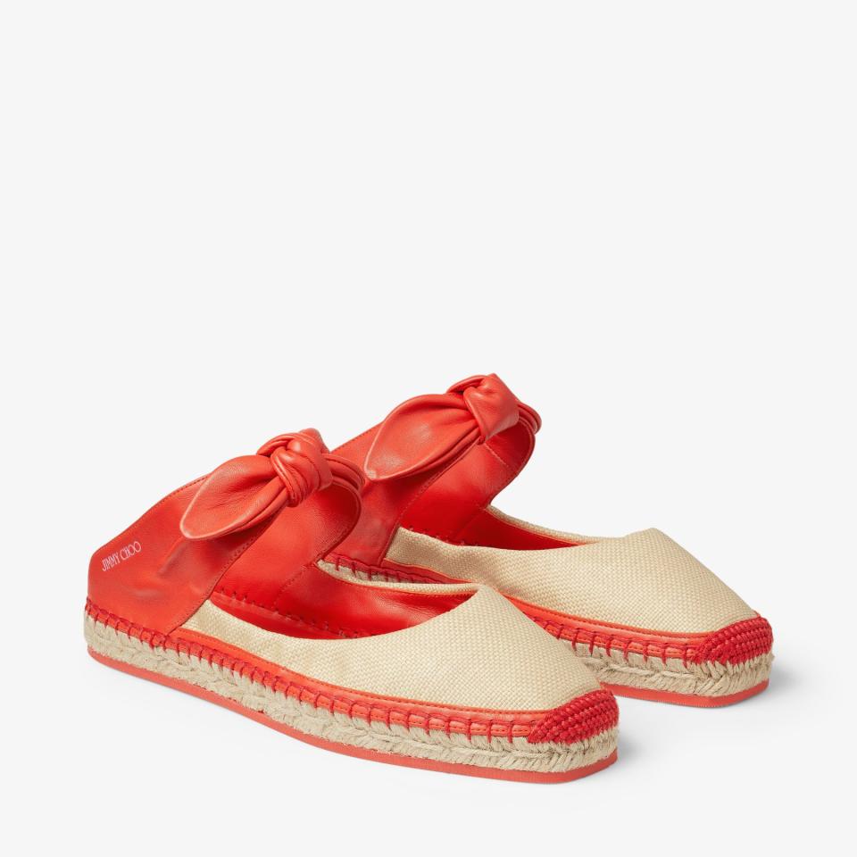 <p><a href="https://go.redirectingat.com?id=74968X1596630&url=https%3A%2F%2Fus.jimmychoo.com%2Fen%2Fwomen%2Fshoes%2Freka-flat%2Fpaprika-natural-leather-and-raffia-flats-REKAFLATCJD061827.html&sref=https%3A%2F%2Fwww.townandcountrymag.com%2Fstyle%2Ffashion-trends%2Fg60735610%2Fbest-raffia-shoes%2F" rel="nofollow noopener" target="_blank" data-ylk="slk:Shop Now;elm:context_link;itc:0;sec:content-canvas" class="link ">Shop Now</a></p><p>Reka Flat</p><p>Jimmy Choo</p><p>$625.00</p>