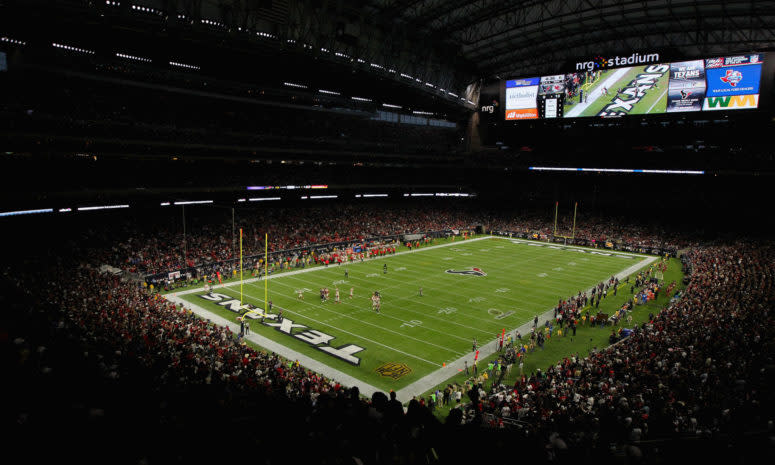 A general view of the Houston Texans stadium.