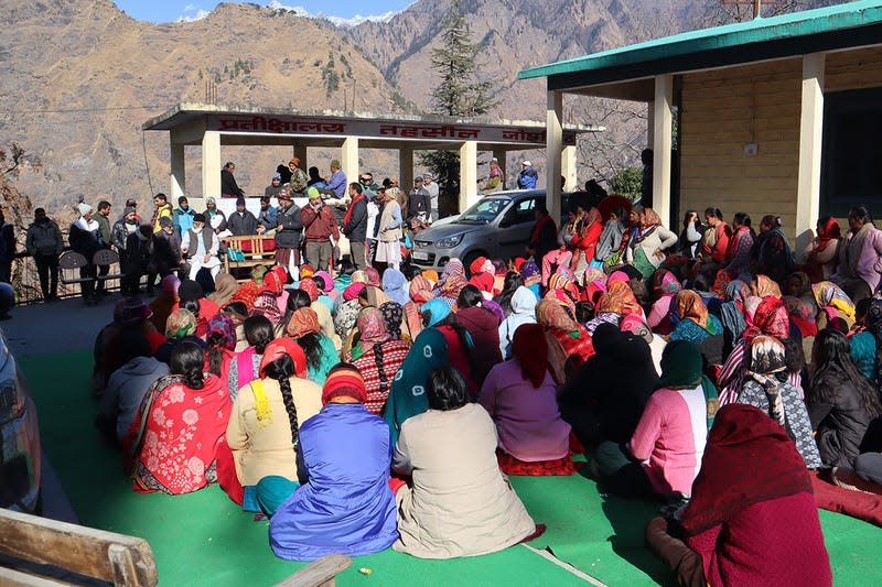 The residents of Joshimath protested against government inaction following a land-subsidence event in early January.