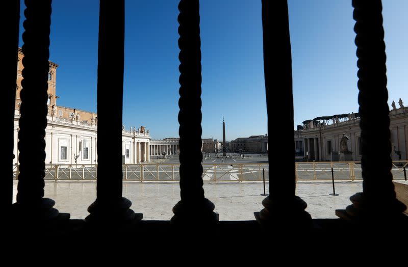 General view of Saint Peter's Square a day before the Vatican releases its long-awaited report into disgraced ex-U.S. Cardinal McCarrick