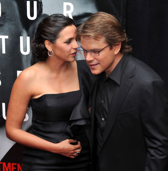 Matt Damon and Luciana Bozán Barroso