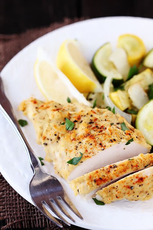 Hummus-Crusted Chicken