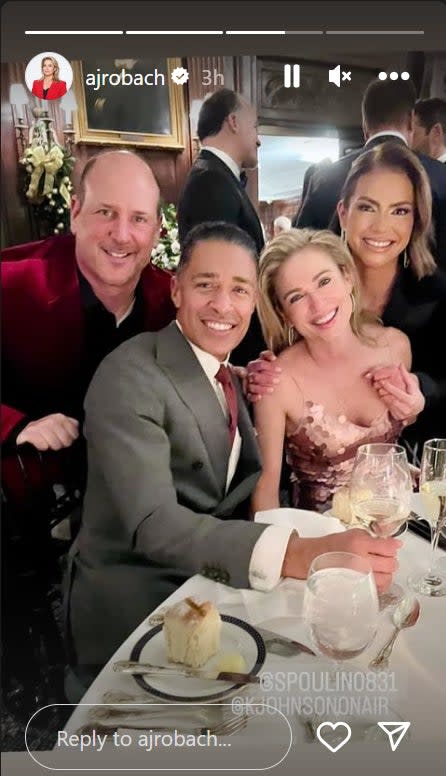 Amy Robach and T.J. Holmes have date night at friend's wedding