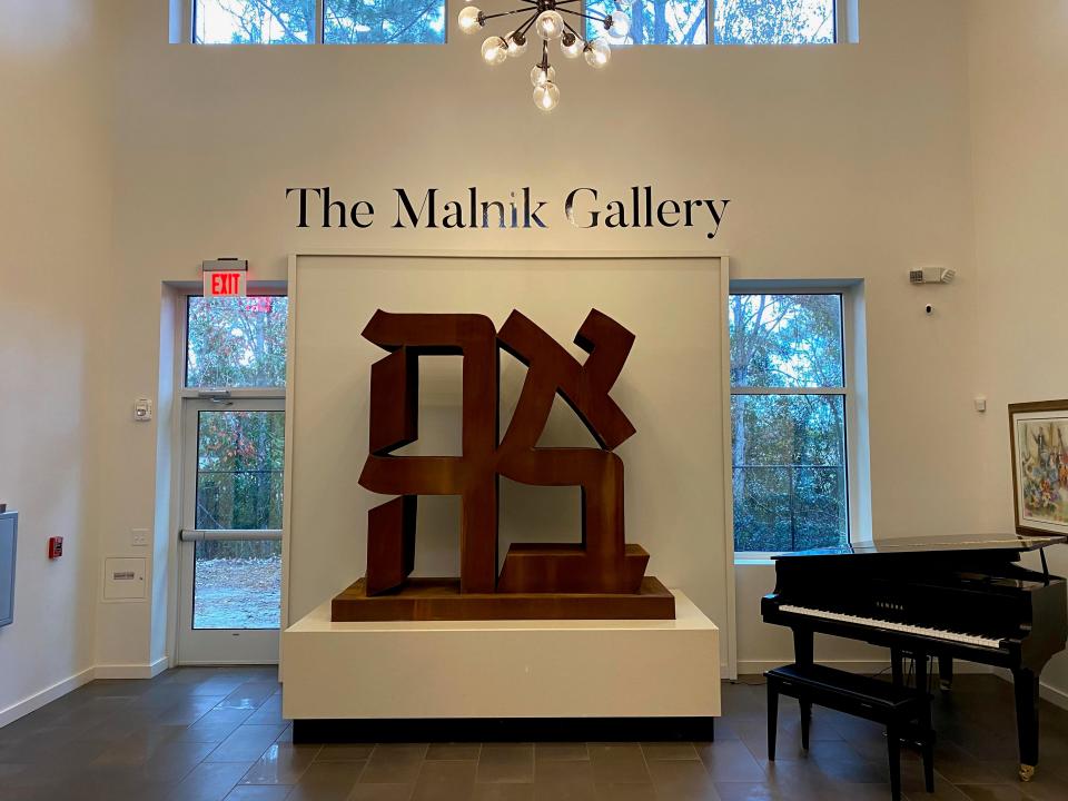 At Chabad of Southside, the "Ahava" sculpture — depicting the Hebrew word for "love" — serves as a reminder that loving unconditionally can triumph over baseless hatred.