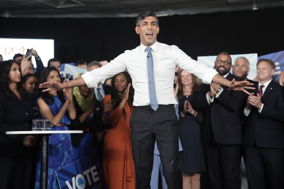 Rishi Sunak has embarked on his five-week election campaign before the big day on July 4 (PA Wire)