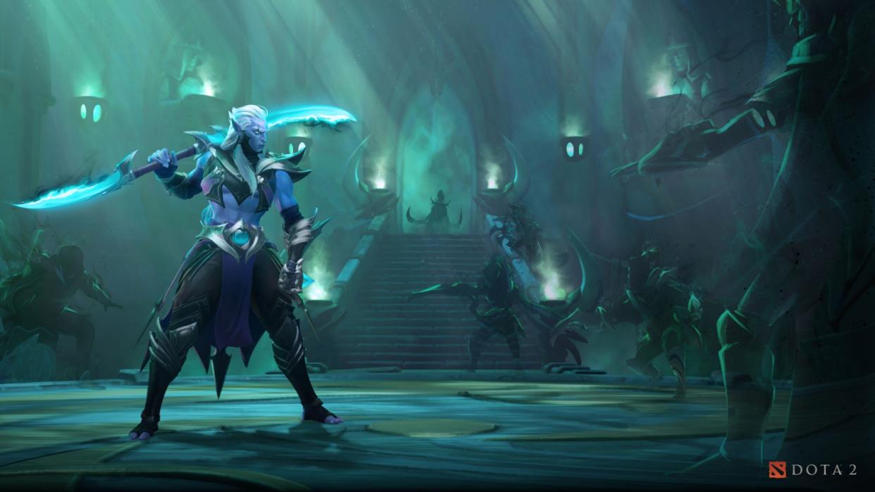 The Exile Unveiled Persona for Phantom Assassin is now available for owners of Dota 2's 2022 Battle Pass, giving the hero an all-new model, animations, and more. (Photo: Valve Software)