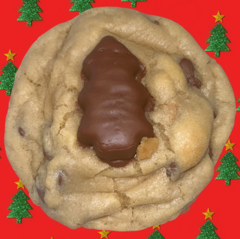 The 'Butter My Pea' Cookie from Bad Cookie Co. got a Christmas twist this year.