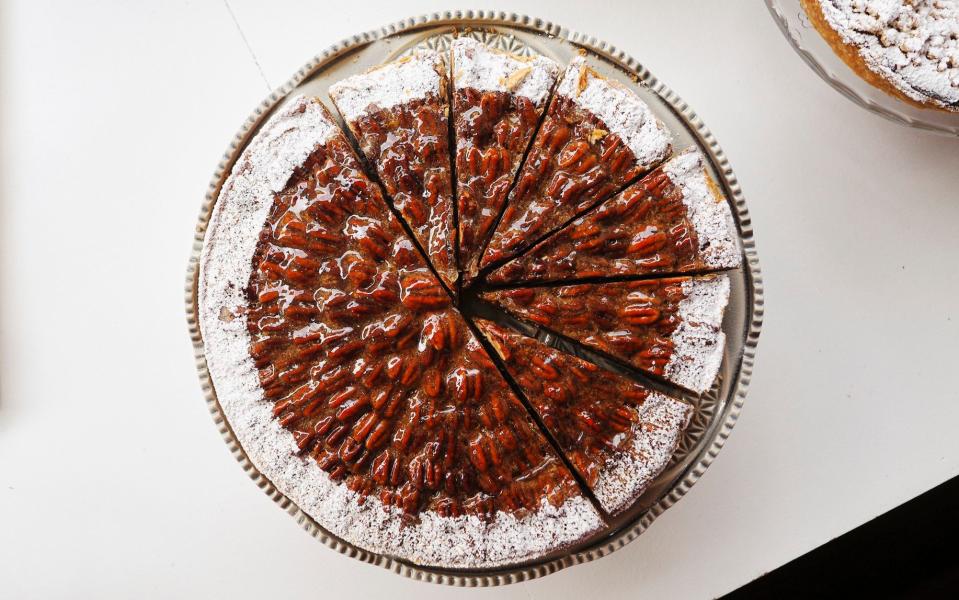 A classic pecan tart with brown sugar from Bostock Bakery in East Lothian