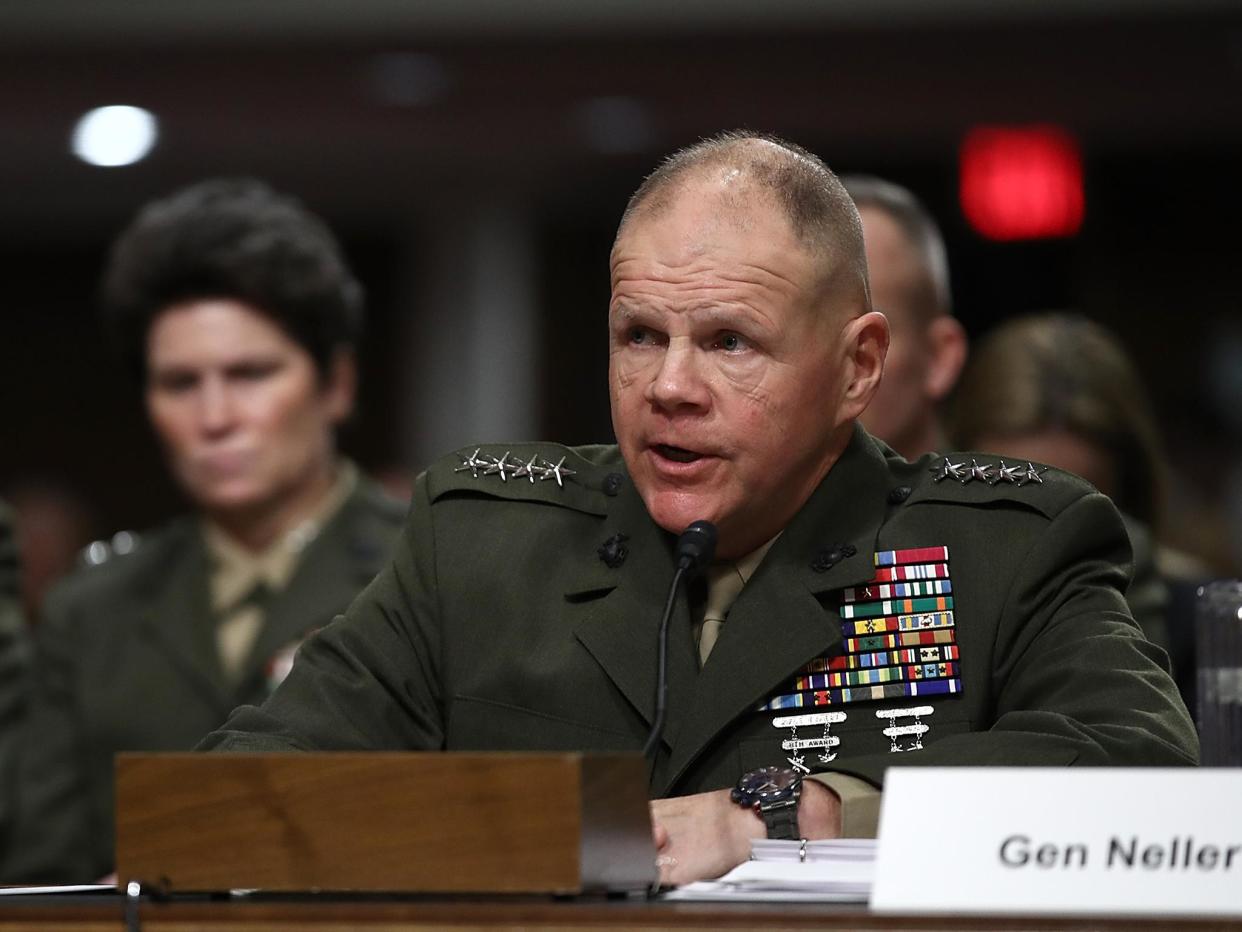 Commandant of the Marine Corps General Robert Neller says he expects the Pacific and Russia to be the focus of future conflicts outside of the Middle East: Win McNamee/Getty Images