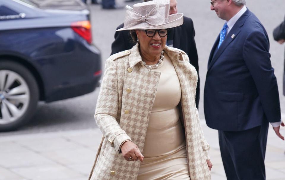 Commonwealth Secretary General, Baroness Scotland of Asthal arrives