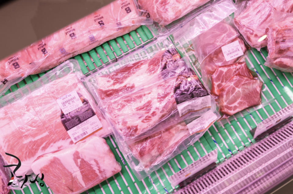 Korean Supermarket LF — Selection of meats