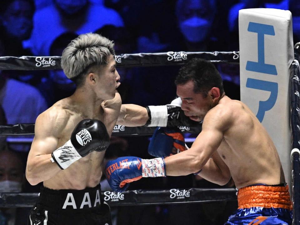 Naoya Inoue (left) stopped Nonito Donaire in the pair’s rematch in June (AFP via Getty Images)