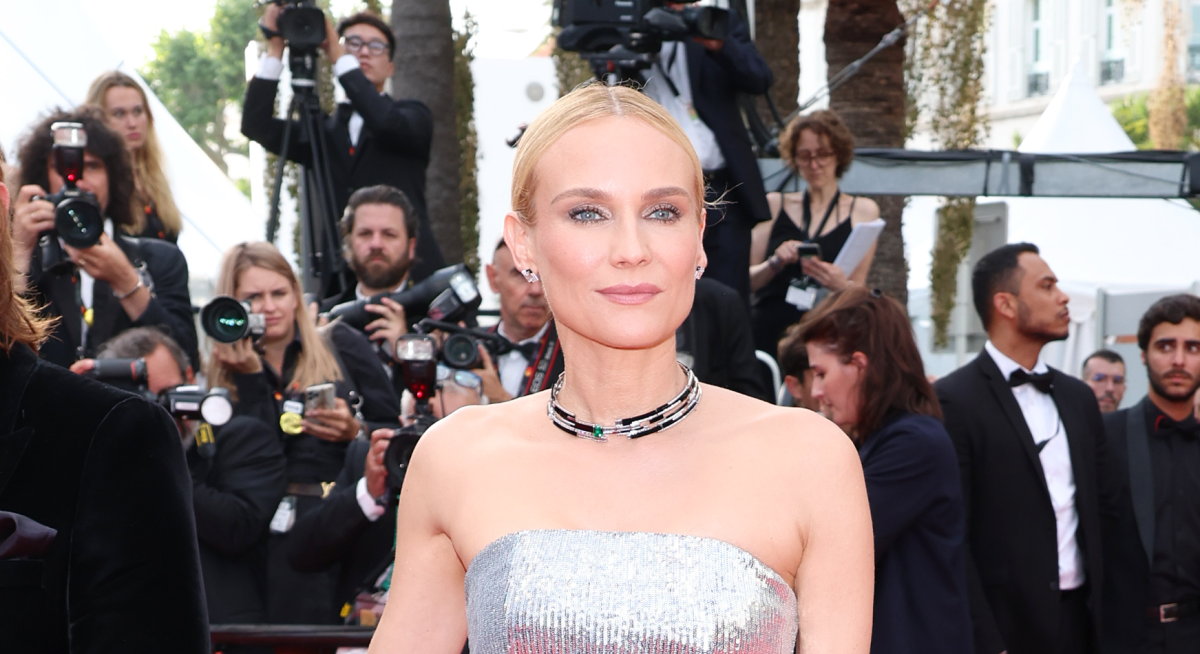 Diane Kruger is Wrapped in Silver Gown and Crystal PVC Pumps at Cannes Film  Festival 2022