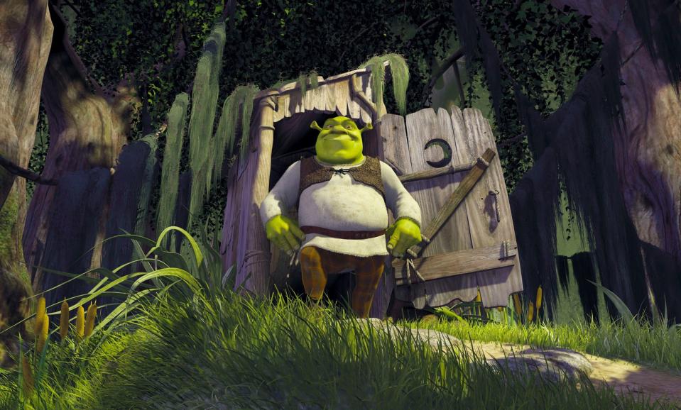 Der erste "Shrek"-Film war ein derart großer Hit an den Kinokassen, dass drei Fortsetzungen folgten. Auf der Rangliste der erfolgreichsten Animationsfilmreihen belegt das "Shrek"-Franchise Platz zwei - hinter der "Ich - Einfach unverbesserlich"-Reihe. Mehr als 3,5 Milliarden US-Dollar wurden bislang eingespielt. (Bild: TM & © 2018 DREAMWORKS ANIMATION LLC. ALL RIGHTS RESERVED. )