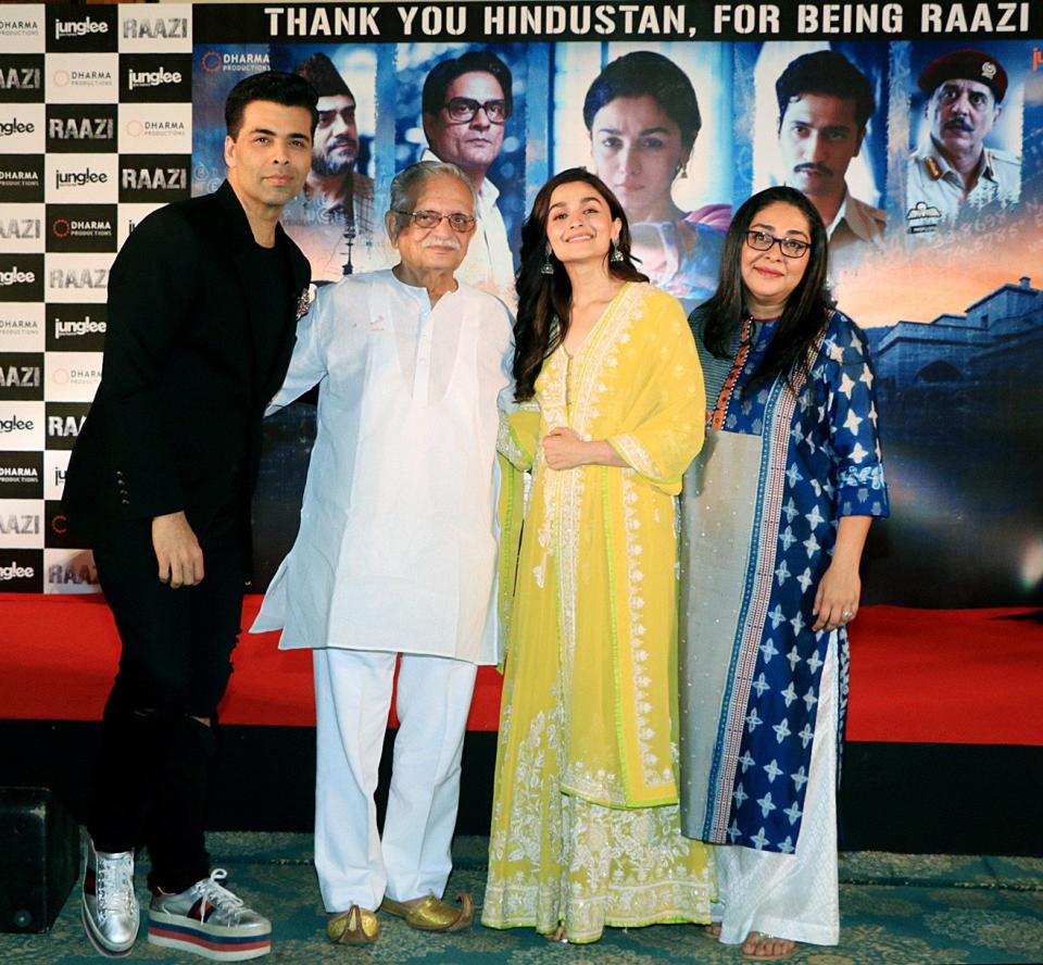 The core team of <i>Raazi </i>is all smiles after the success.