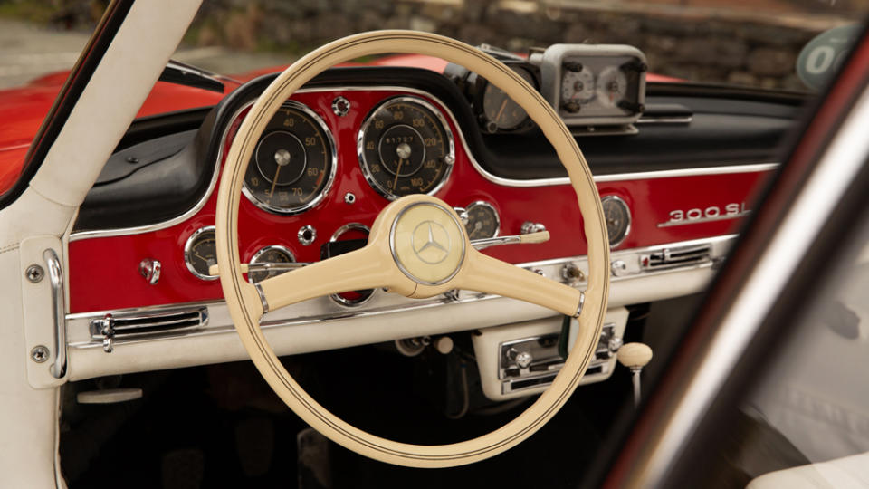 The wonderfully retro, triple-tone dashboard. - Credit: Hilton and Moss