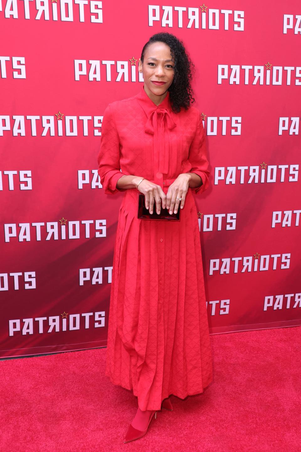 Nikki James at the "Patriots" opening night on Broadway on April 22.