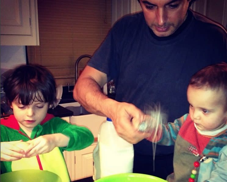  Jean-Christophe with his oldest sons, Jean and Jacques. Copyright: Instagram