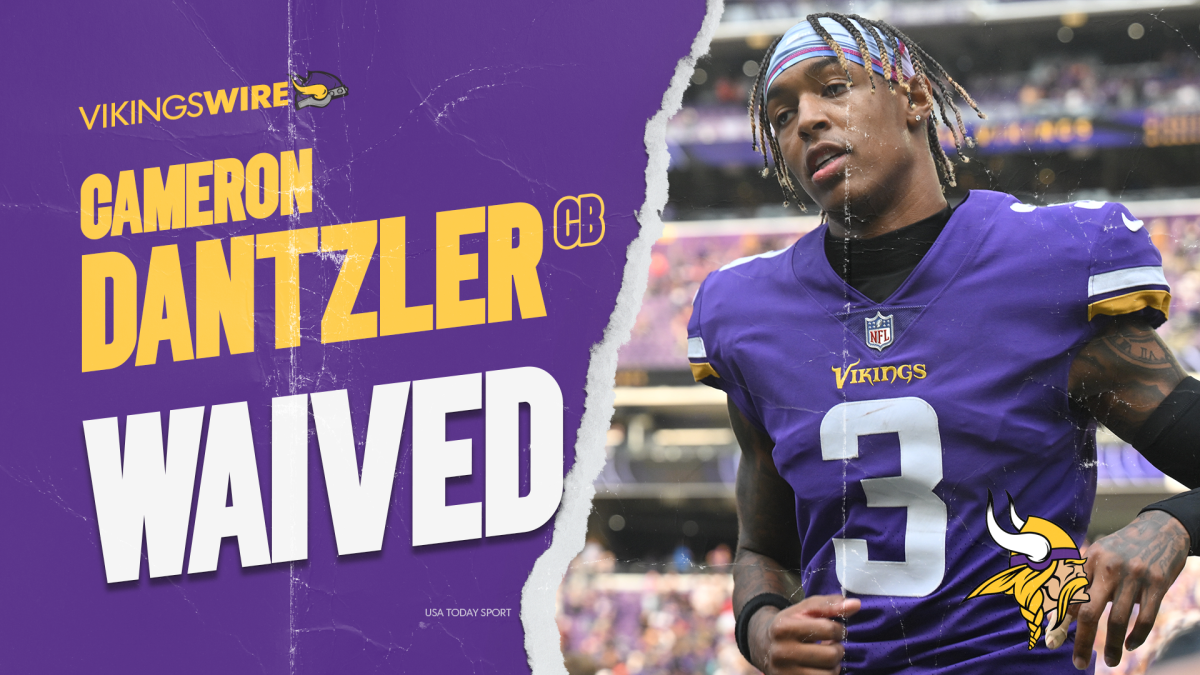 The Minnesota Vikings have waived cornerback Cameron Dantzler