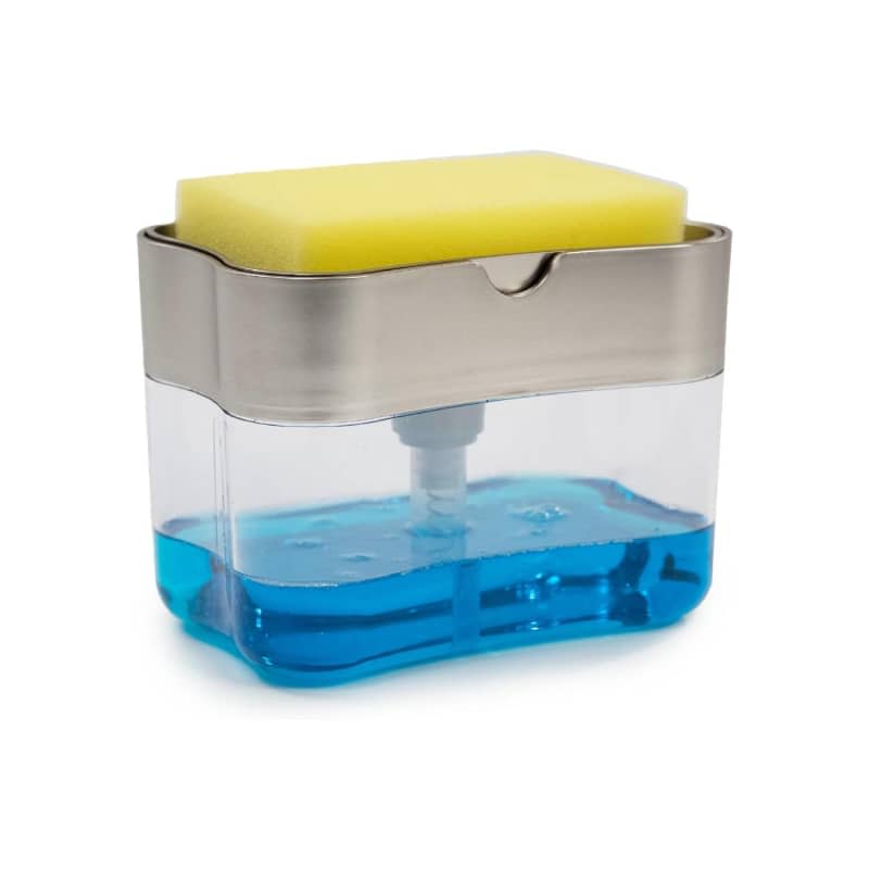 S&T Inc. Dish Soap Dispenser and Sponge Holder