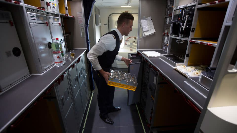 Crew can heat hundreds of meals at a time in the the aircraft's convection and steam ovens. - Martin Leissl/Bloomberg/Getty Images