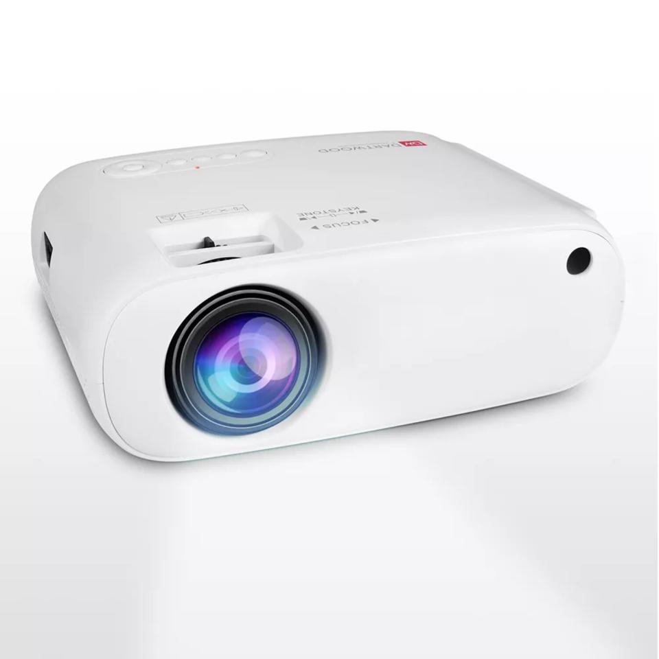 Dartwood Premium 1080P FHD Projector Portable Home Theater Projector Built-in Speaker