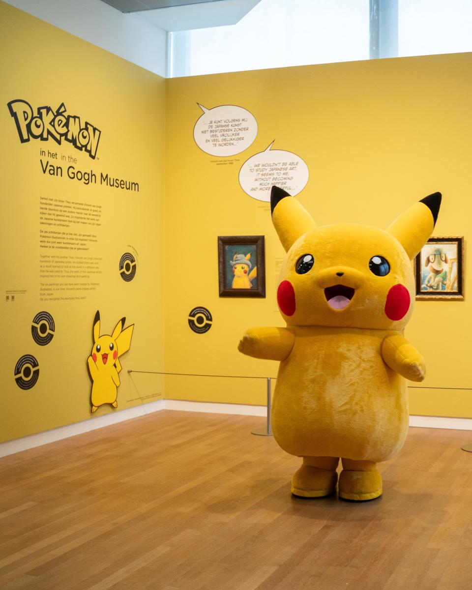 Inside the Van Gogh Museum in Amsterdam, which plans on hosting the 'Pokémon x Van Gogh Museum' artist collaboration until January of 2024.